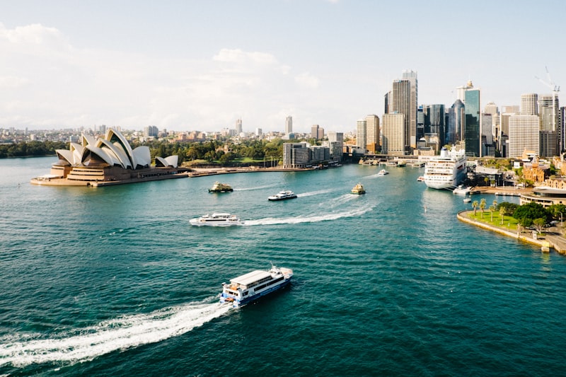 Sydney harbour, where Amalthea is based